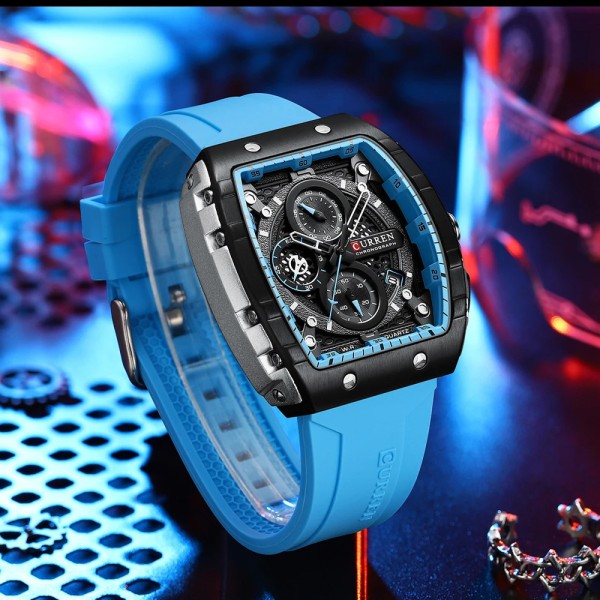 Годинник наручний Curren 8442 Light-Blue