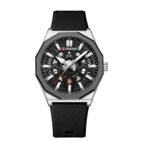 Годинник наручний Curren 8437 Silver-Black