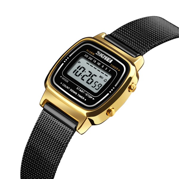 Годинник наручний Skmei 1901MHGDBK Gold-Black Mesh