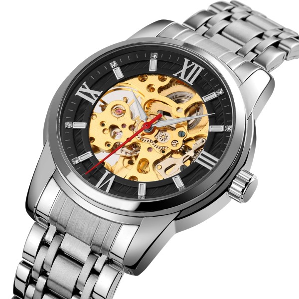 Годинник наручний Skmei 9222SIBK Silver-Black.