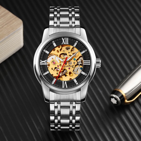 Годинник наручний Skmei 9222SIBK Silver-Black.