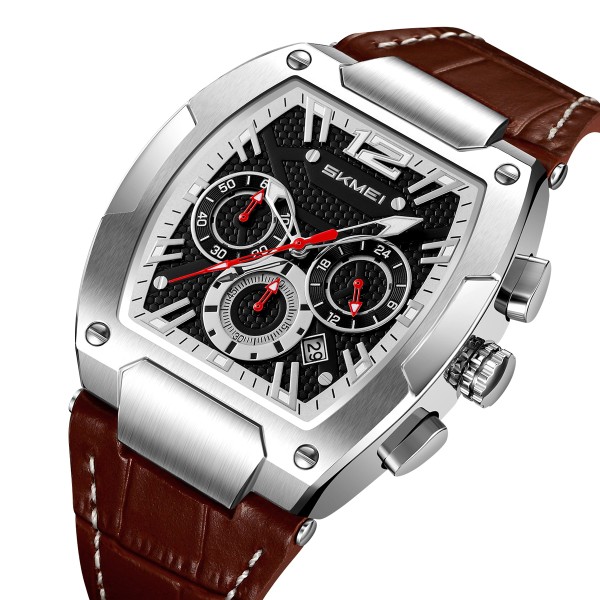 Годинник наручний Skmei 9357SIBN Silver-Brown