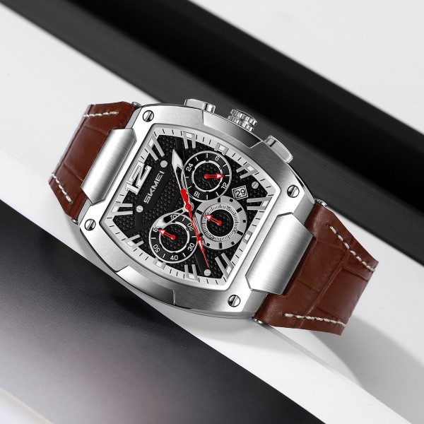 Годинник наручний Skmei 9357SIBN Silver-Brown