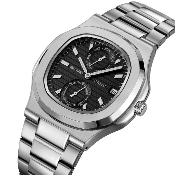 Годинник наручний Skmei 2423SIBK Silver-Black
