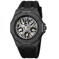 Годинник наручний Skmei M036PBK Black Steel