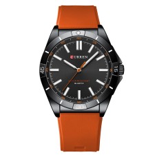 Годинник наручний Curren 8449 Black-Orange