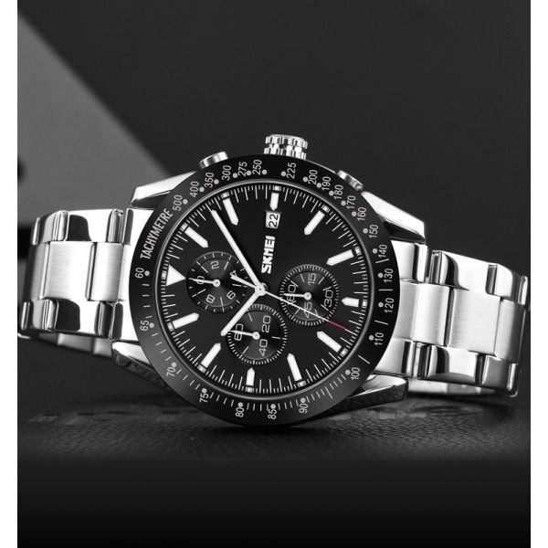 Годинник наручний Skmei 9253SIBK Silver-Black