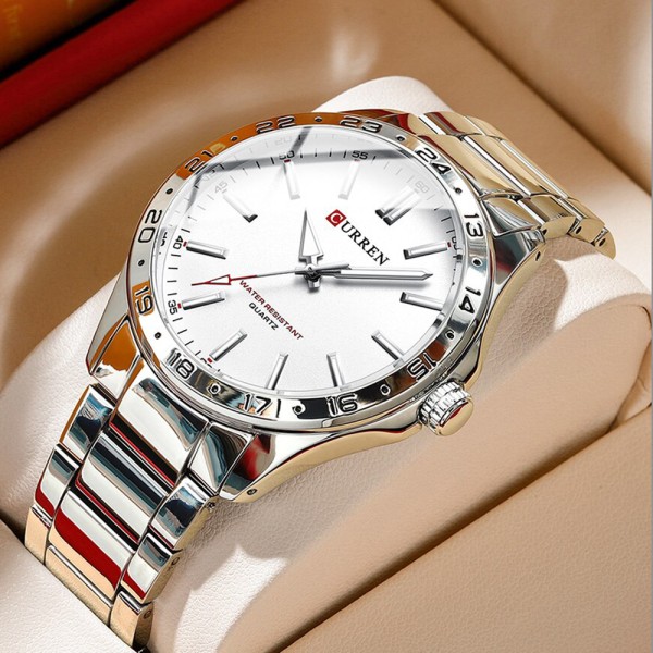 Годинник наручний Curren 8452 Silver-White