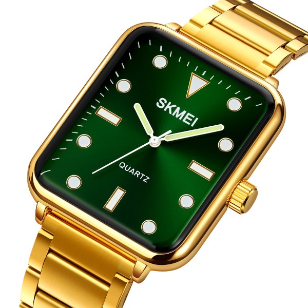 Годинник наручний Skmei 1954GDGN-SP Gold-Green Sun Pattern