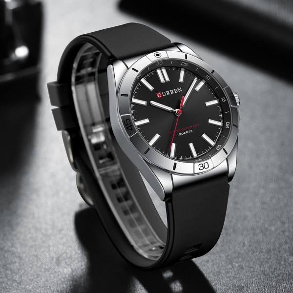 Curren 8449 Silver-Black