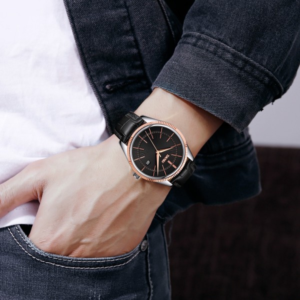 Годинник наручний Skmei 9298TRGBK Rose-Gold Black