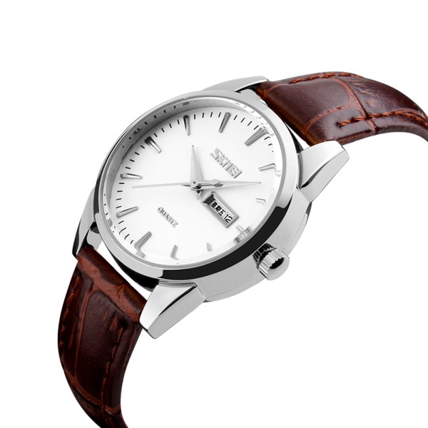 Годинник наручний Skmei 9073SIWT-S Silver-White lady