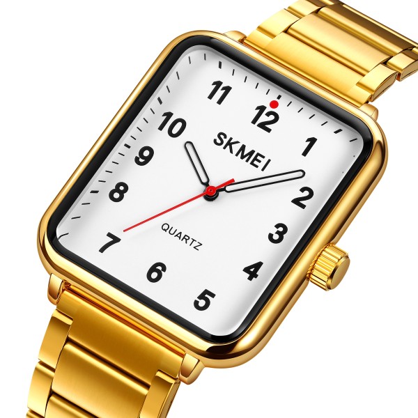 Годинник наручний Skmei 1954GDWT Gold-White