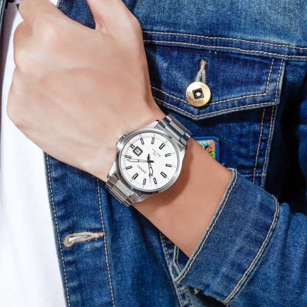 Годинник наручний Skmei 1654SI Silver
