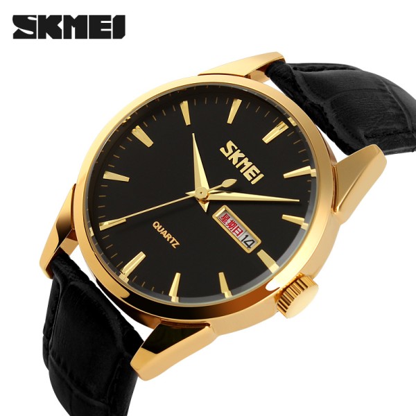 Годинник наручний Skmei 9073GDBK-B Gold-Black men