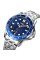 Годинник наручний Skmei 9276SSIBU Silver-Blue Steel Strap
