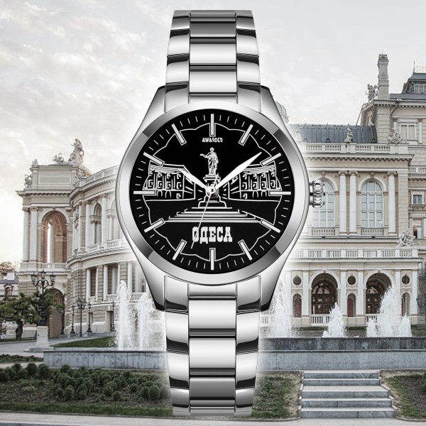 Годинник наручний Awarder 035 Одеса I Silver-Black