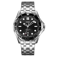 Годинник наручний Skmei 9276SSIBK Silver-Black Steel Strap