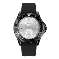 Годинник наручний Skmei 9276PBKSI Black-Silver Silicone strap