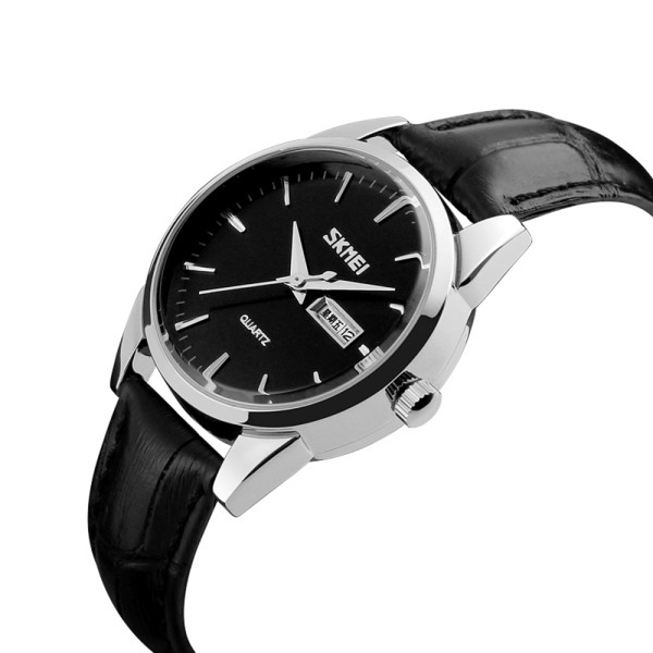 Годинник наручний Skmei 9073SIBK-S Silver-Black lady