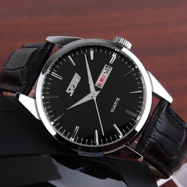 Годинник наручний Skmei 9073SIBK-S Silver-Black lady