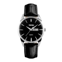 Годинник наручний Skmei 9073SIBK-S Silver-Black lady