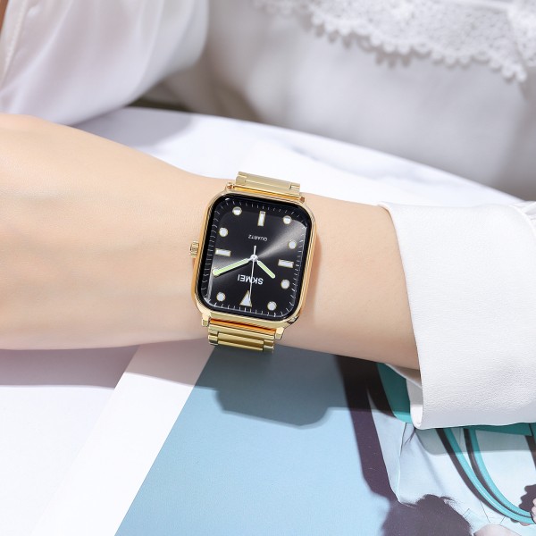 Годинник наручний Skmei 1954GDBK-SP Gold-Black Sun Pattern