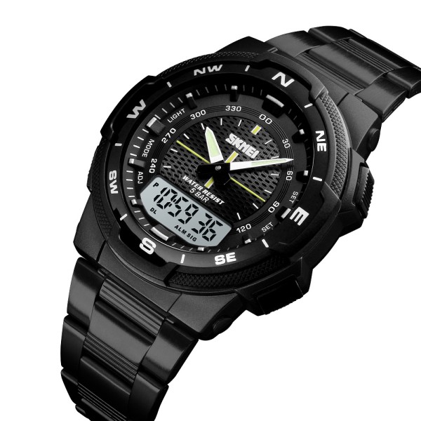 Годинник наручний Skmei 1370BKBK Black-Black