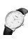 Skmei 1801LSIWT Silver-Black White Leather