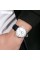 Skmei 1801LSIWT Silver-Black White Leather