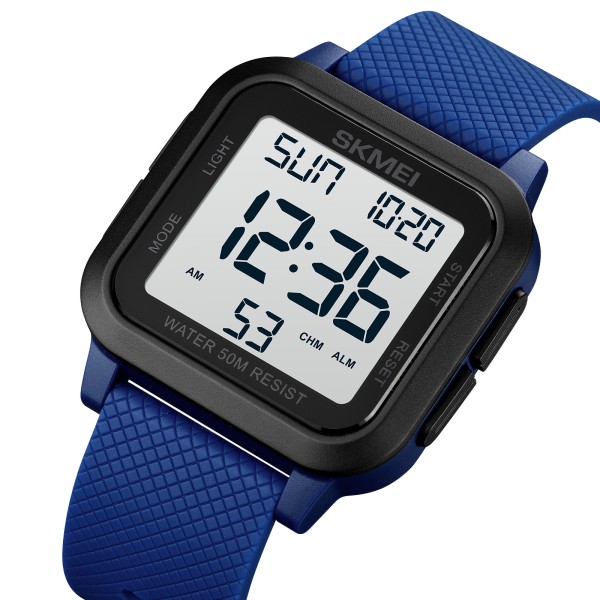 Годинник наручний Skmei 1894BUWT Black-Blue-White