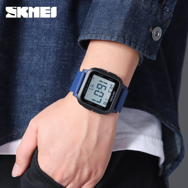 Годинник наручний Skmei 1894BUWT Black-Blue-White