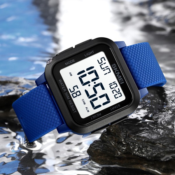 Годинник наручний Skmei 1894BUWT Black-Blue-White
