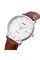 Годинник наручний Skmei 1801LSIBN Silver-White Brown Leather