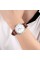 Годинник наручний Skmei 1801LSIBN Silver-White Brown Leather