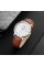 Годинник наручний Skmei 1801LSIBN Silver-White Brown Leather