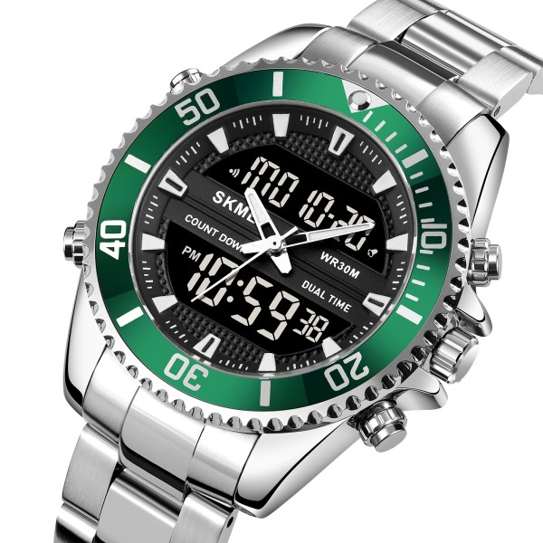 Годинник наручний Skmei 1850SIGN Silver-Green