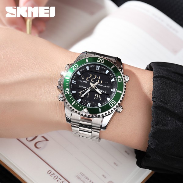 Годинник наручний Skmei 1850SIGN Silver-Green