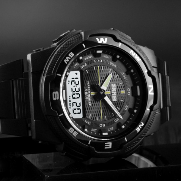 Годинник наручний Skmei 1370BKWT Black-White