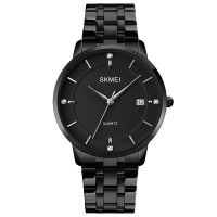 Годинник наручний Skmei 1801SBK Black Mesh Band Lady Big Size