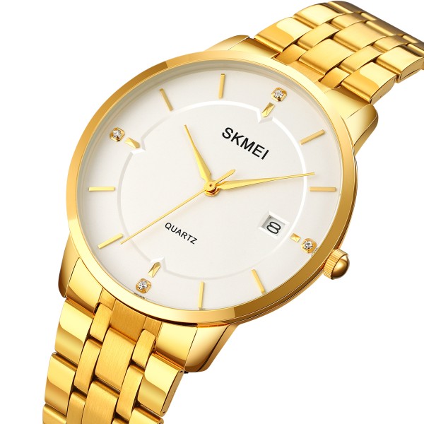 Годинник наручний Skmei 1801SGD Gold Stainless Steel