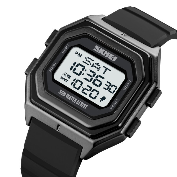 Годинник наручний Skmei 1875PWT Black-White Silicone