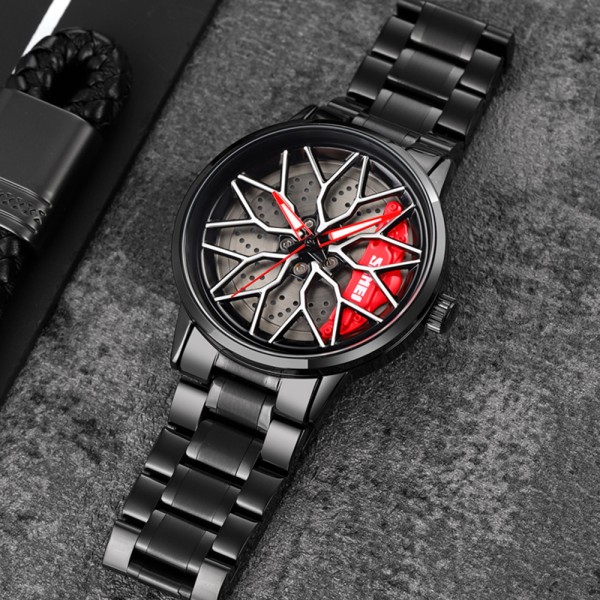 Годинник наручний Skmei 1990D Black Red-Silver