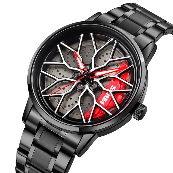 Годинник наручний Skmei 1990D Black Red-Silver