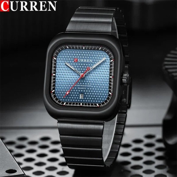 Годинник наручний Curren 8460 Black-Blue