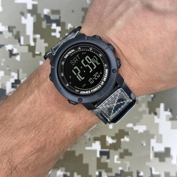 Годинник наручний Awarder 036 Nylon Pro Black-Camo Green