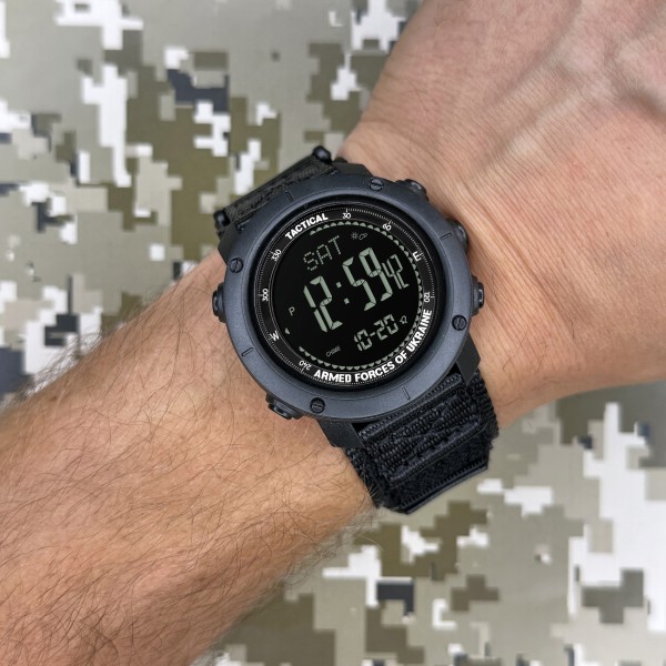 Годинник наручний Awarder 036 Nylon Tactic All Black