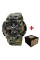 Часы наручные Awarder 001 Тризуб срібло Camo Green