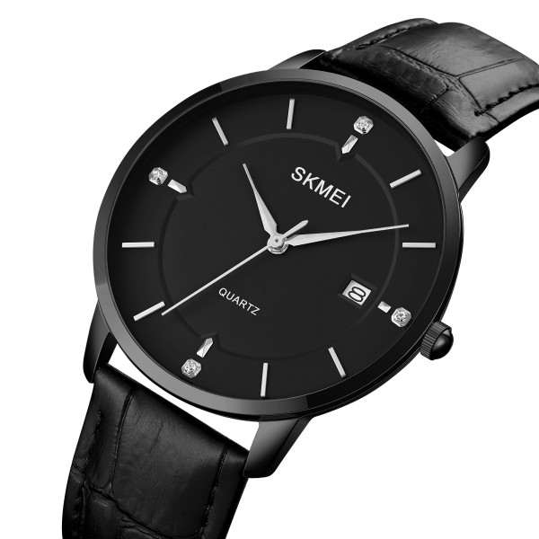 Годинник наручний Skmei 1801LBKBK Black-Black Leather