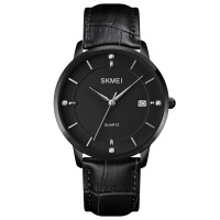 Годинник наручний Skmei 1801LBKBK Black-Black Leather
